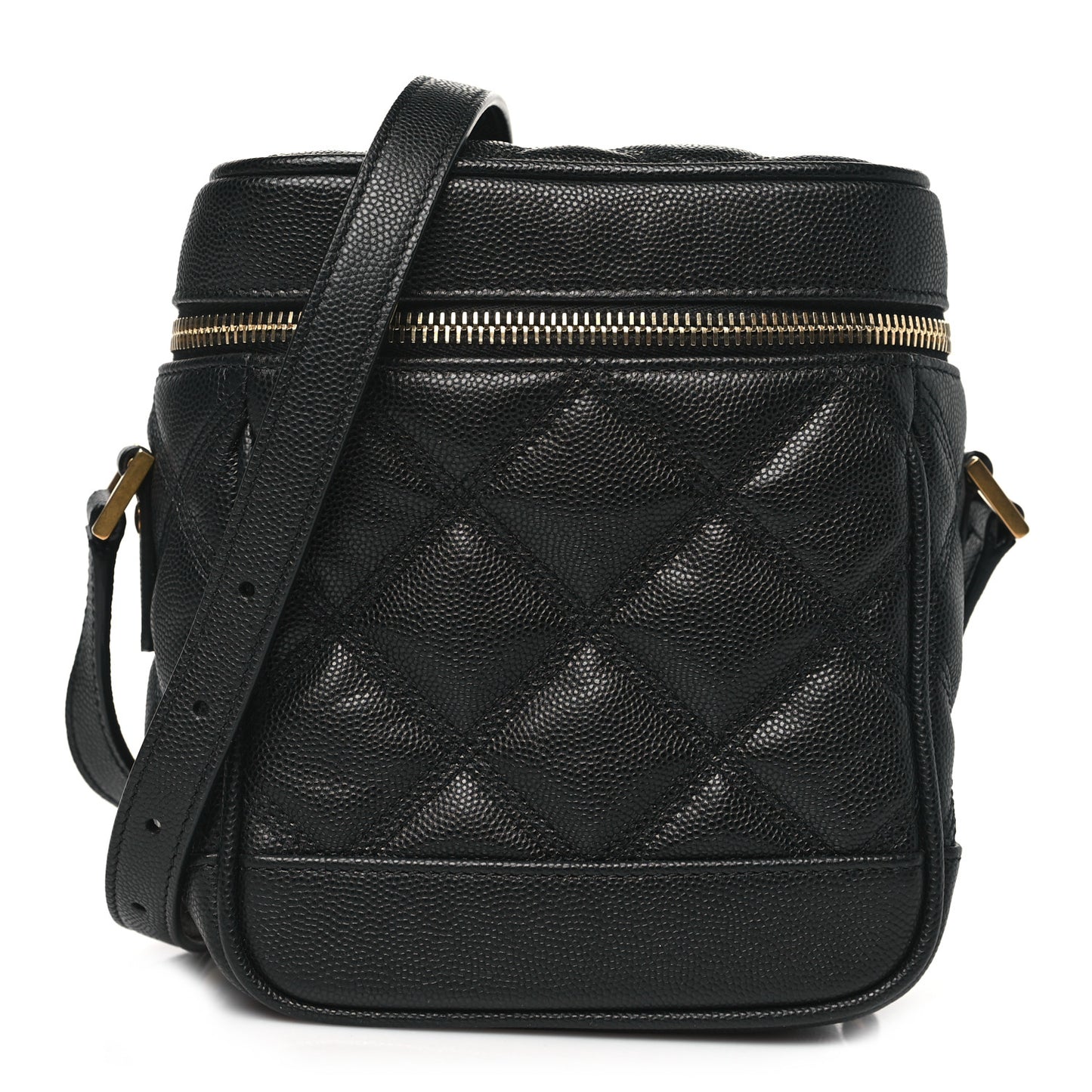 Grain de Poudre Quilted 80's Vanity Bag Black