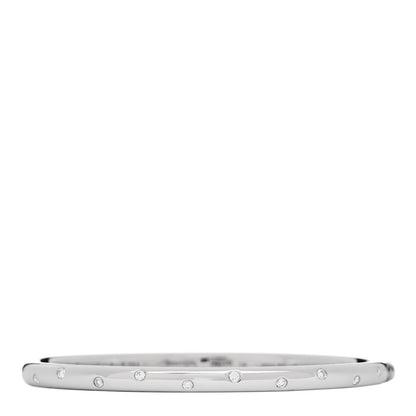Tiffany Platinum Diamond 4.5mm Etoile Bangle Bracelet 1 of 3
