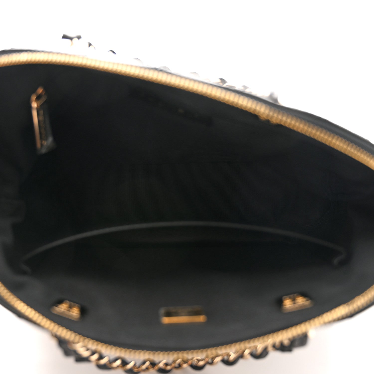 Chanel Patent Quilted Shiny Coco Small Shopping Bag Black 5 of 11