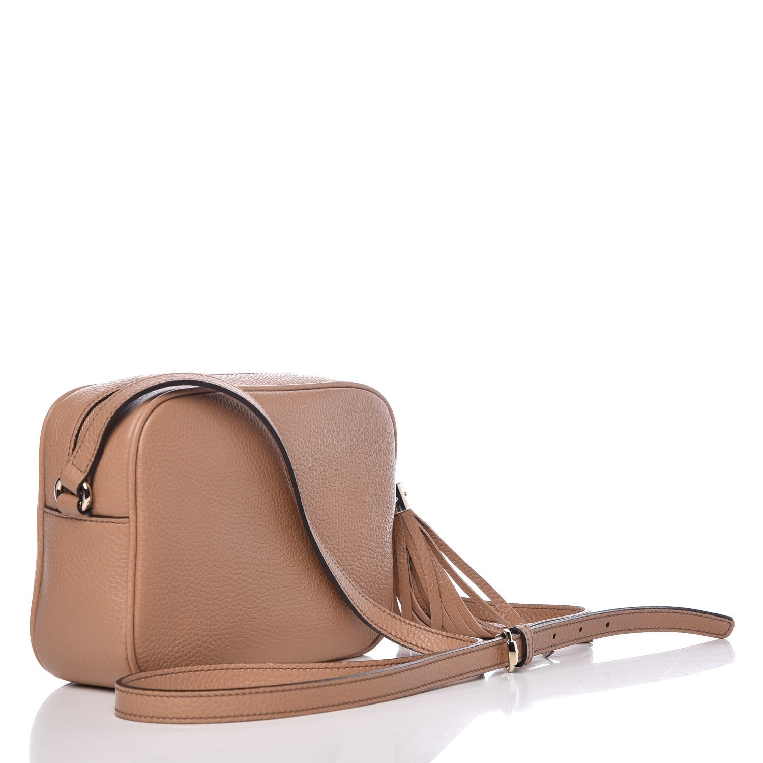 Gucci Pebbled Calfskin Small Soho Disco Bag Camelia 3 of 7