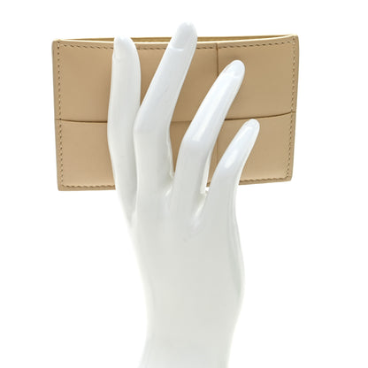 Bottega Veneta Nappa Intreccio Cassette Credit Card Holder Porridge 2 of 7