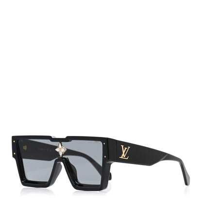 Louis Vuitton Acetate Swarovski Crystal Cyclone Sunglasses Z1578W Black 1 of 9
