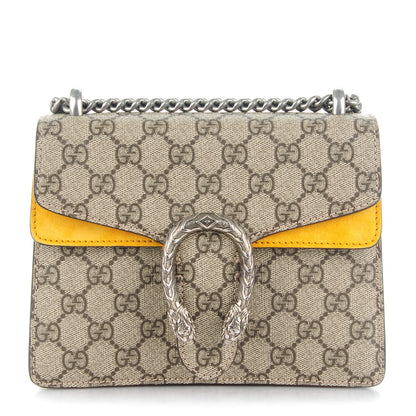 Gucci GG Supreme Monogram Mini Dionysus Shoulder Bag Yellow 1 of 7