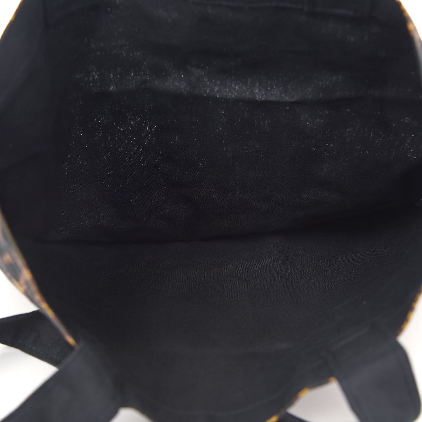 Canvas Leopard Tote Black