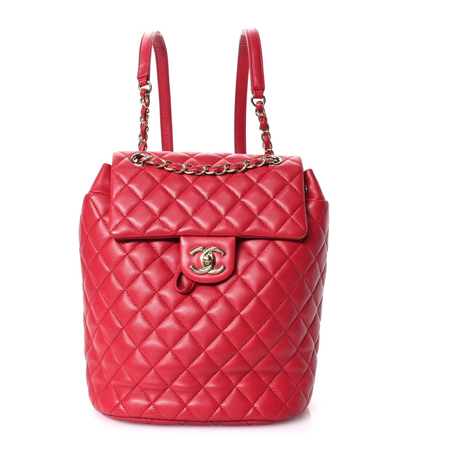 Chanel Lambskin Quilted Small Urban Spirit Backpack Red 1 of 11