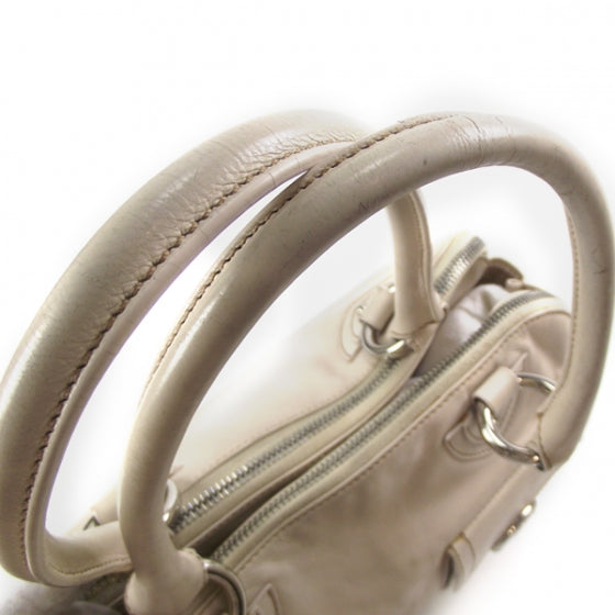 Leather Blake Satchel Ivory