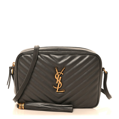 Saint Laurent Calfskin Matelasse Monogram Lou Camera Bag Storm 1 of 10