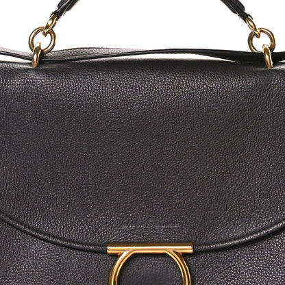 Salvatore Ferragamo Calfskin Medium Margot Top Handle Satchel Flannel 8 of 14