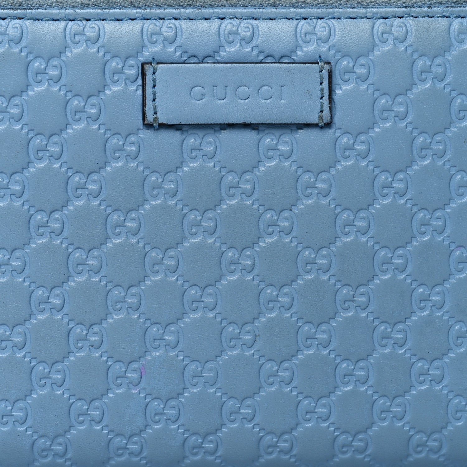 Gucci Soft Microguccissima Zip Around Organizer Wallet Mineral Blue 9 of 18