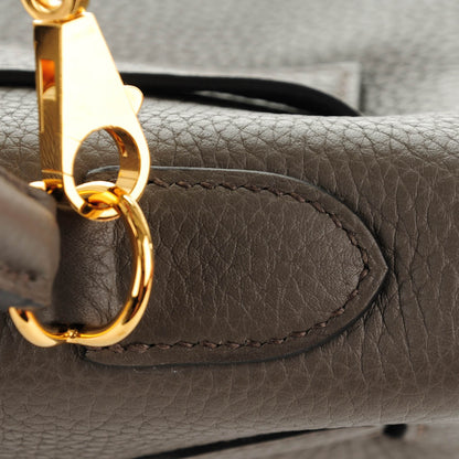 Hermes Taurillon Clemence Kelly Retourne 32 Etain 14 of 25