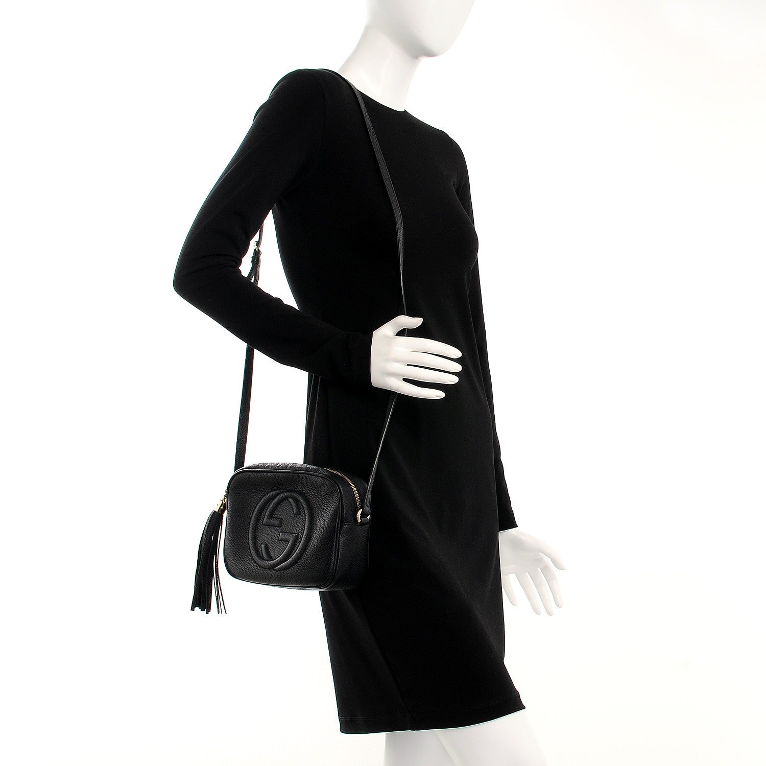 Gucci Pebbled Calfskin Small Soho Disco Bag Black 2 of 7