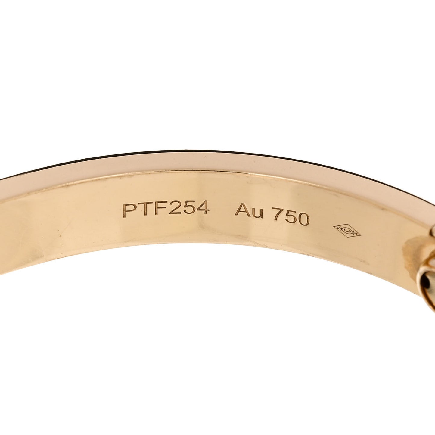 18K Yellow Gold LOVE Bracelet 17