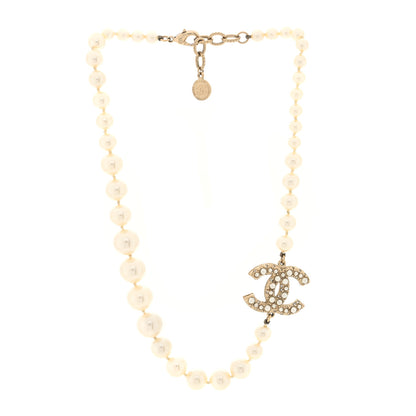Chanel Pearl CC 100th Anniversary Necklace Light Gold 3 of 4