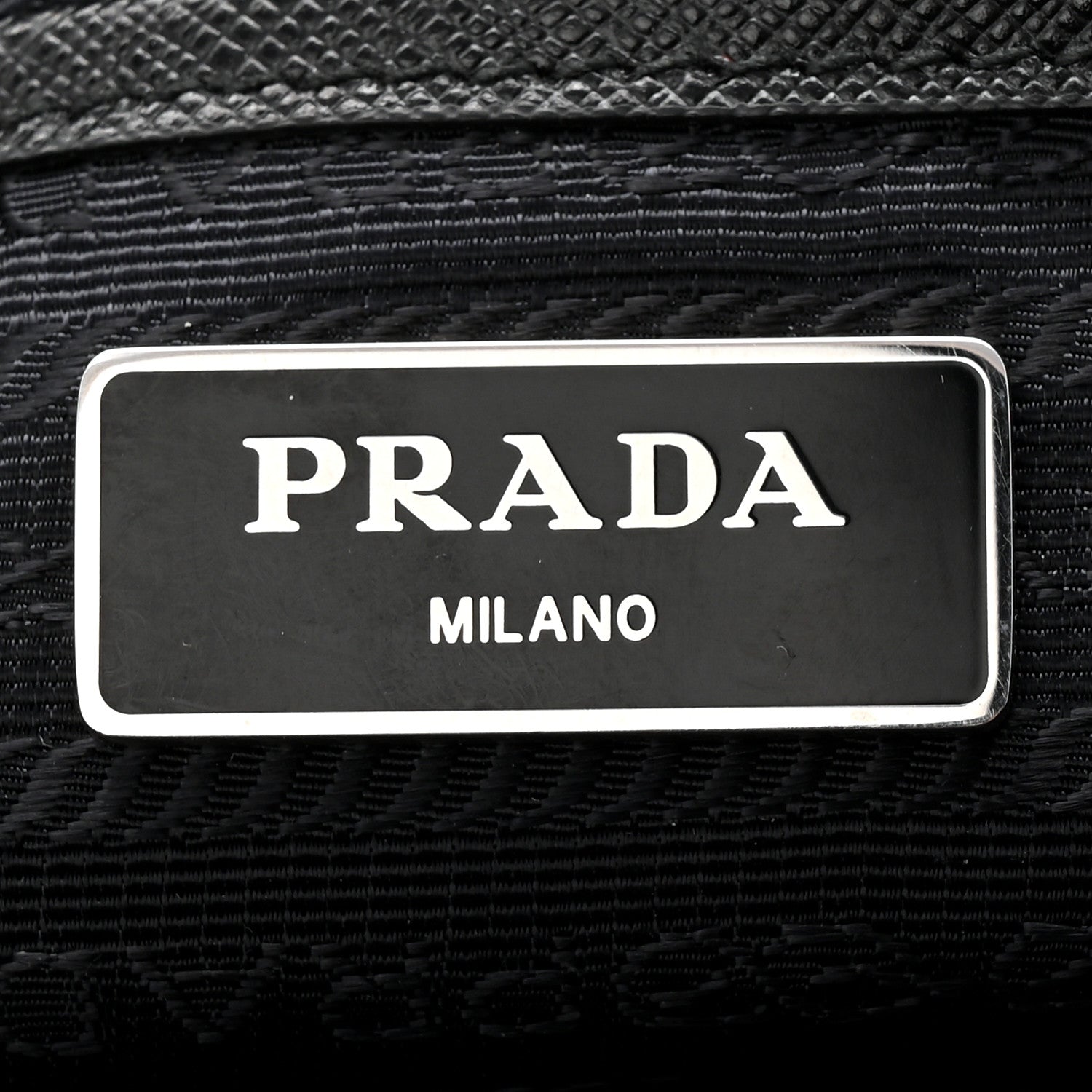 Prada Tessuto Nylon Saffiano Medium Backpack Black 6 of 10