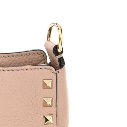 Valentino Garavani Pebbled Calfskin Mini Rockstud Flip-Lock Messenger Bag Poudre 11 of 11