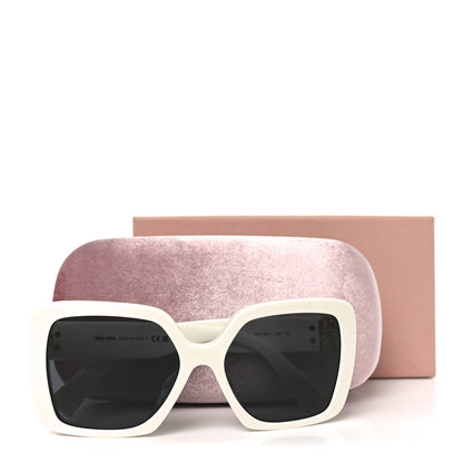 Miu Miu Acetate Sunglasses SMU 10Y White 7 of 7