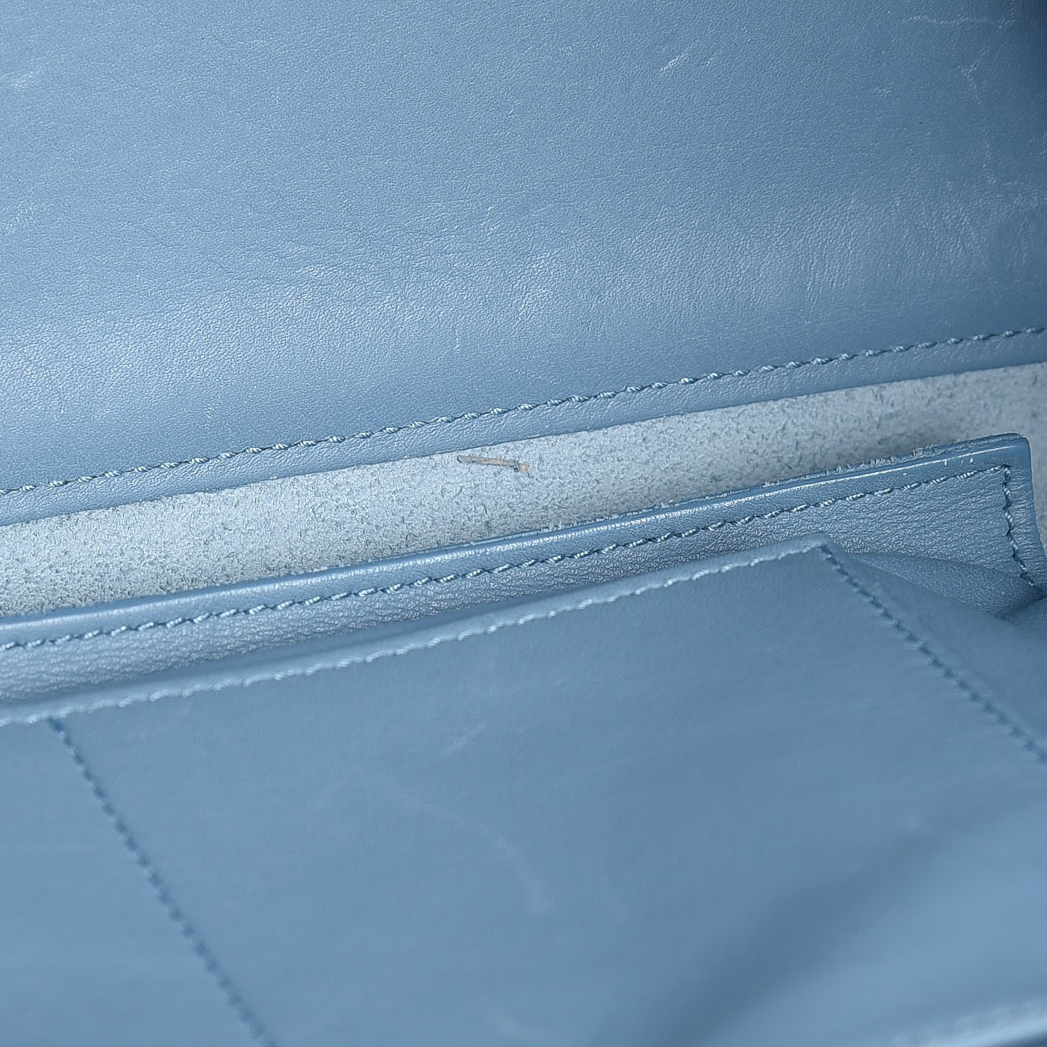 Saint Laurent Calfskin Medium Classic Y Cabas Blue Glacier 8 of 18