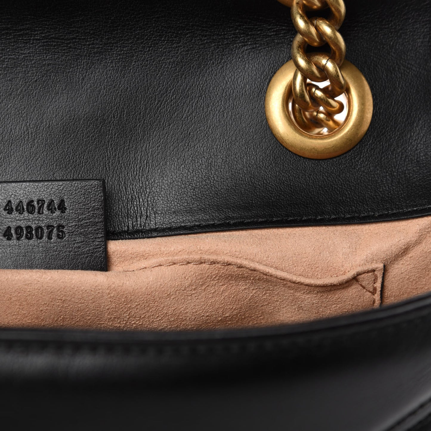 Calfskin Matelasse Mini GG Marmont Shoulder Bag Black