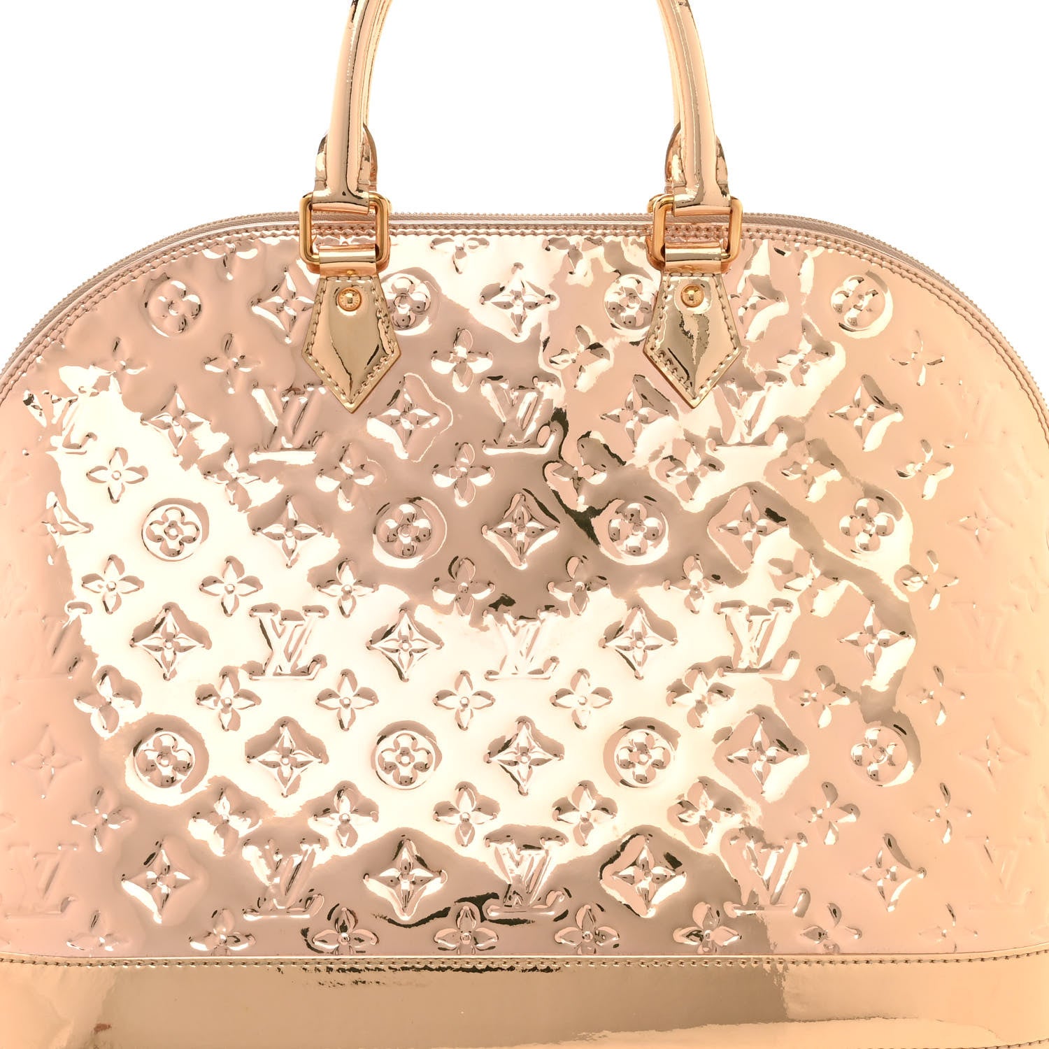 Louis Vuitton Monogram Miroir Alma MM Gold 7 of 16