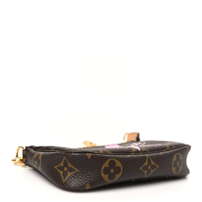 Louis Vuitton Monogram V Porto Cervo Mini Pochette Accessories Rose Ballerine 4 of 11