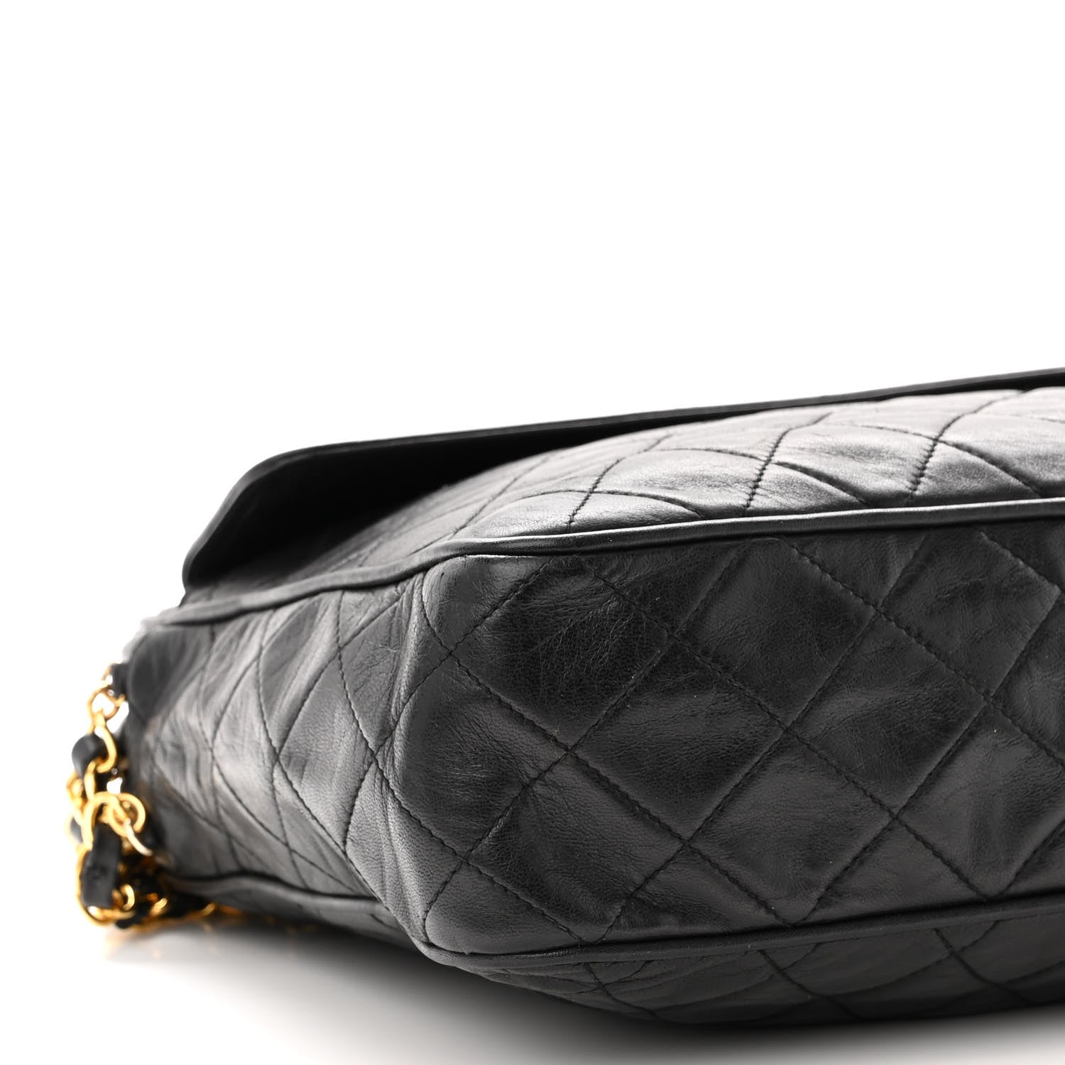 Chanel Lambskin Quilted CC Tassel Camera Case Black 8 of 10