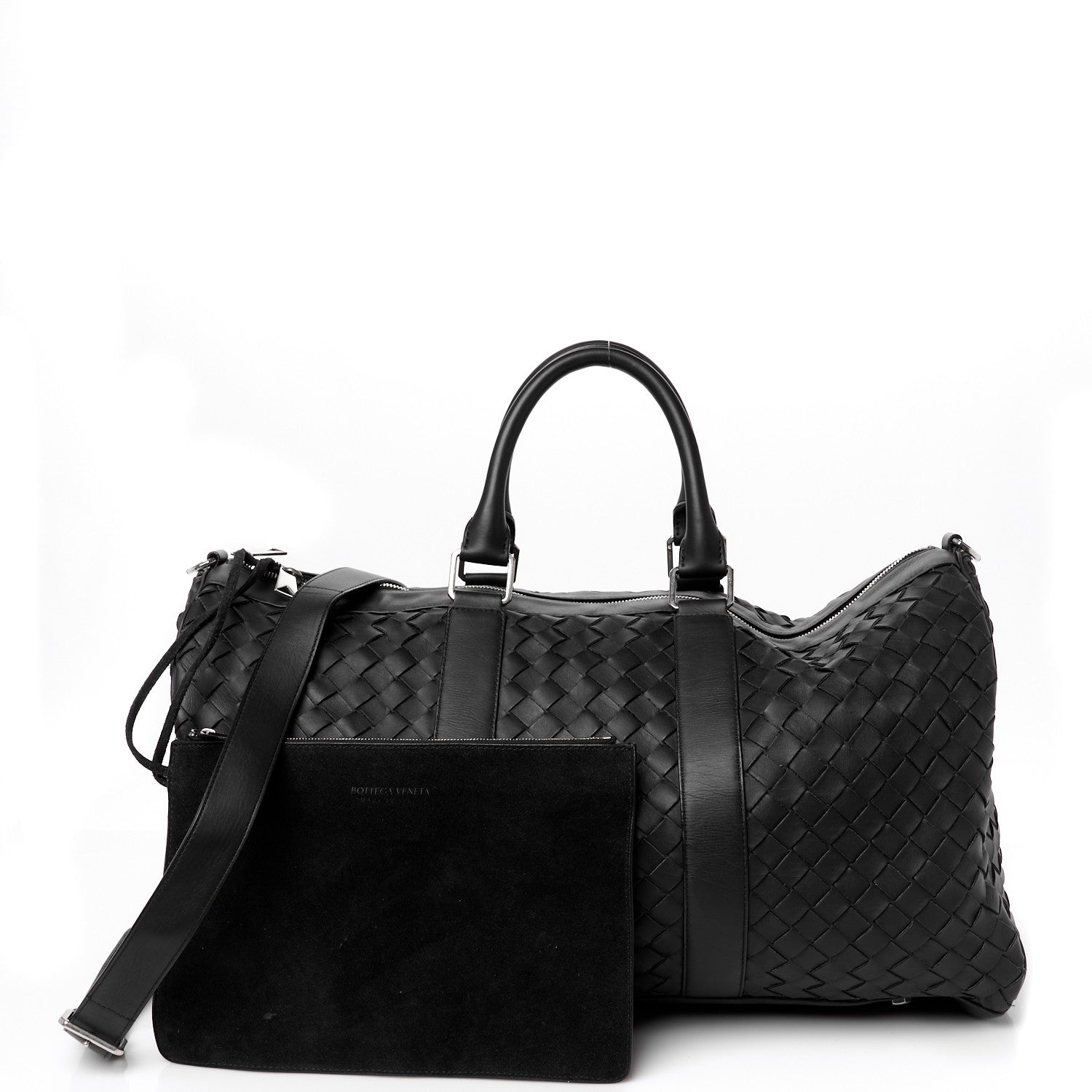 Bottega Veneta Nappa Intrecciato Duffle Bag Black 1745305