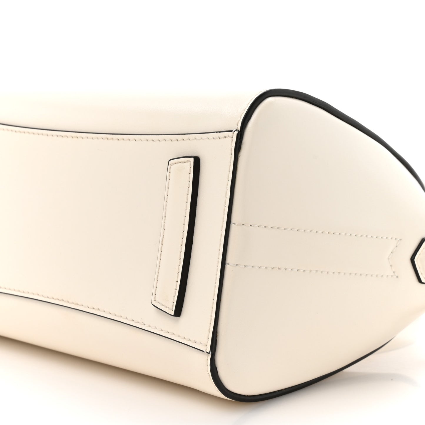 Shiny Lord Calfskin Mini Antigona Ivory