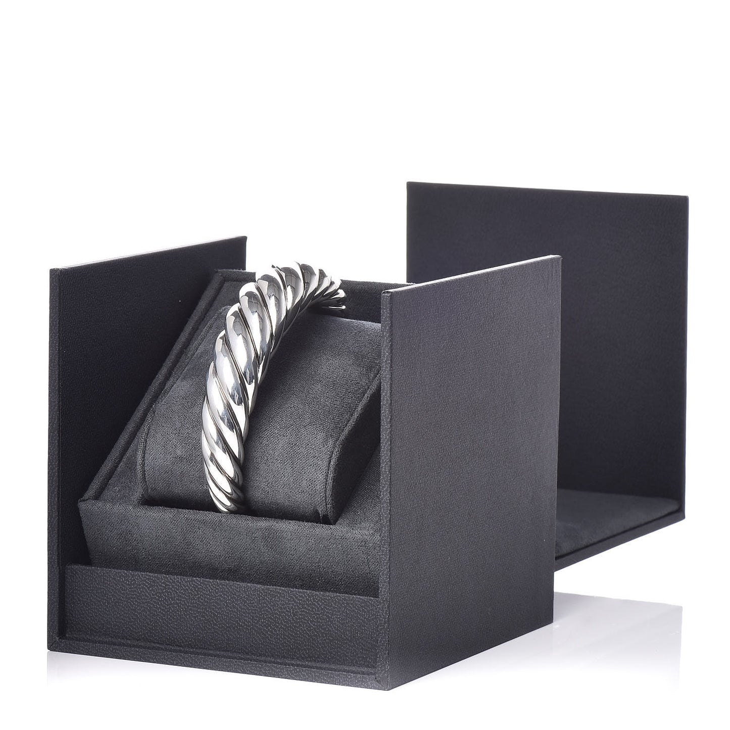 Sterling Silver 17mm Pure Form Cable Bracelet