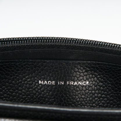 Chanel Caviar Half Moon Wallet On Chain WOC Black 6 of 7