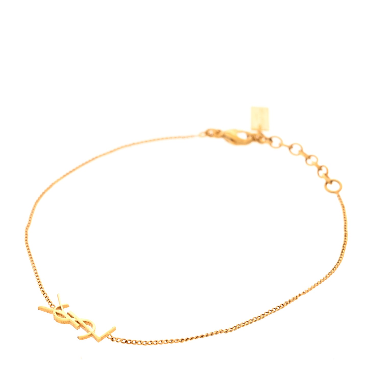 Brass Monogram Charm Bracelet