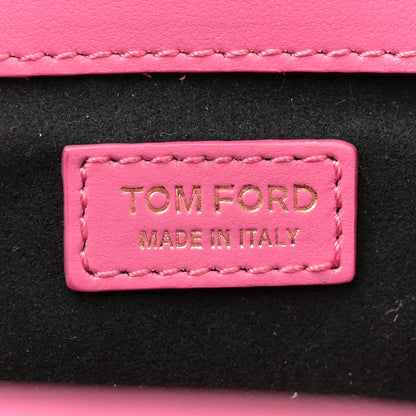 Tom Ford Calfskin Crocodile Embossed Mini TF East West Tote Rose Bloom 6 of 11