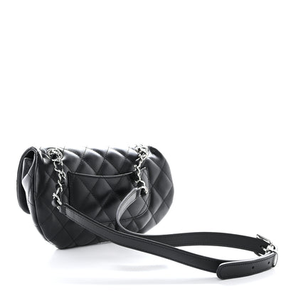 Chanel Calfskin Quilted CC Uniform Flap Belt Bag Black 2 of 12