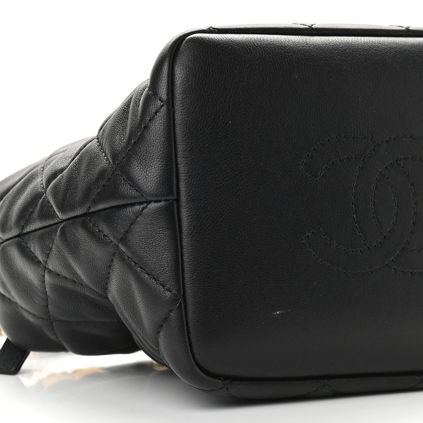 Lambskin Quilted Small Perfect Meeting Hobo Black