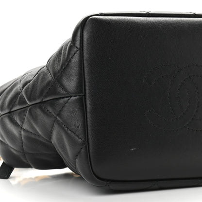 Chanel Lambskin Quilted Small Perfect Meeting Hobo Black 8 of 10