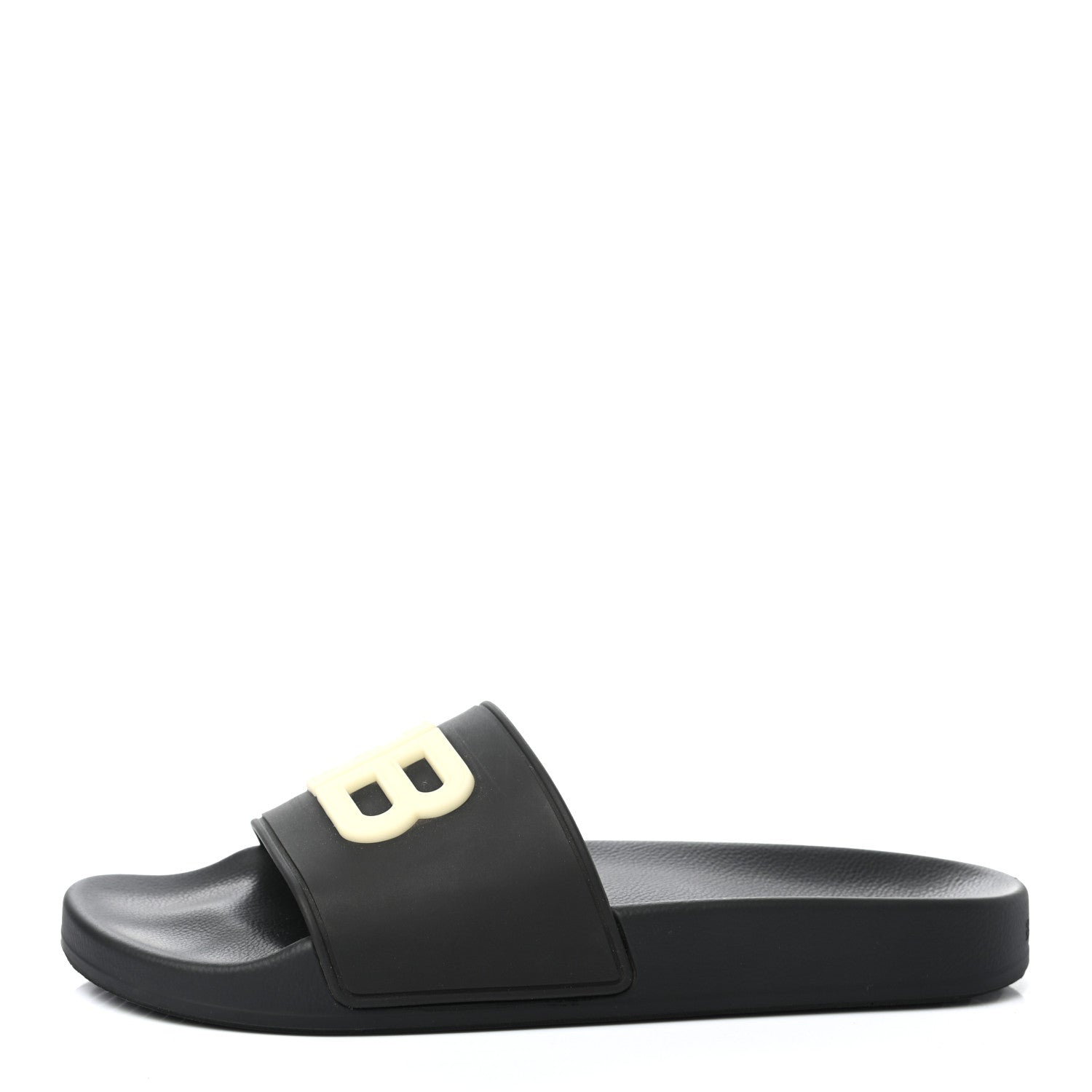 Balenciaga Rubber Womens BB Pool Slide Sandals 38 Black 1 of 7