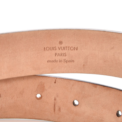 Louis Vuitton Monogram Ceinture Belt Silver Buckle 80 32 6 of 8