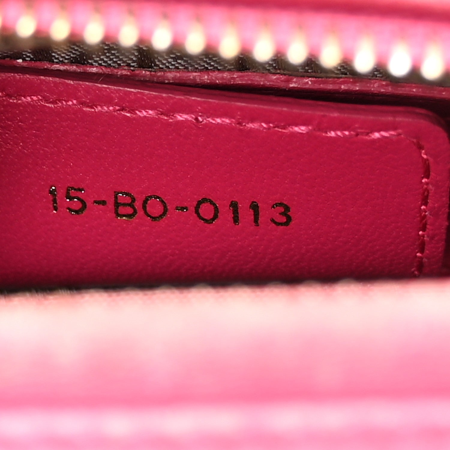 Christian Dior Lambskin Cannage Medium Lady Dior Fuchsia 7 of 13