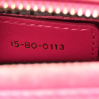 Christian Dior Lambskin Cannage Medium Lady Dior Fuchsia 7 of 13
