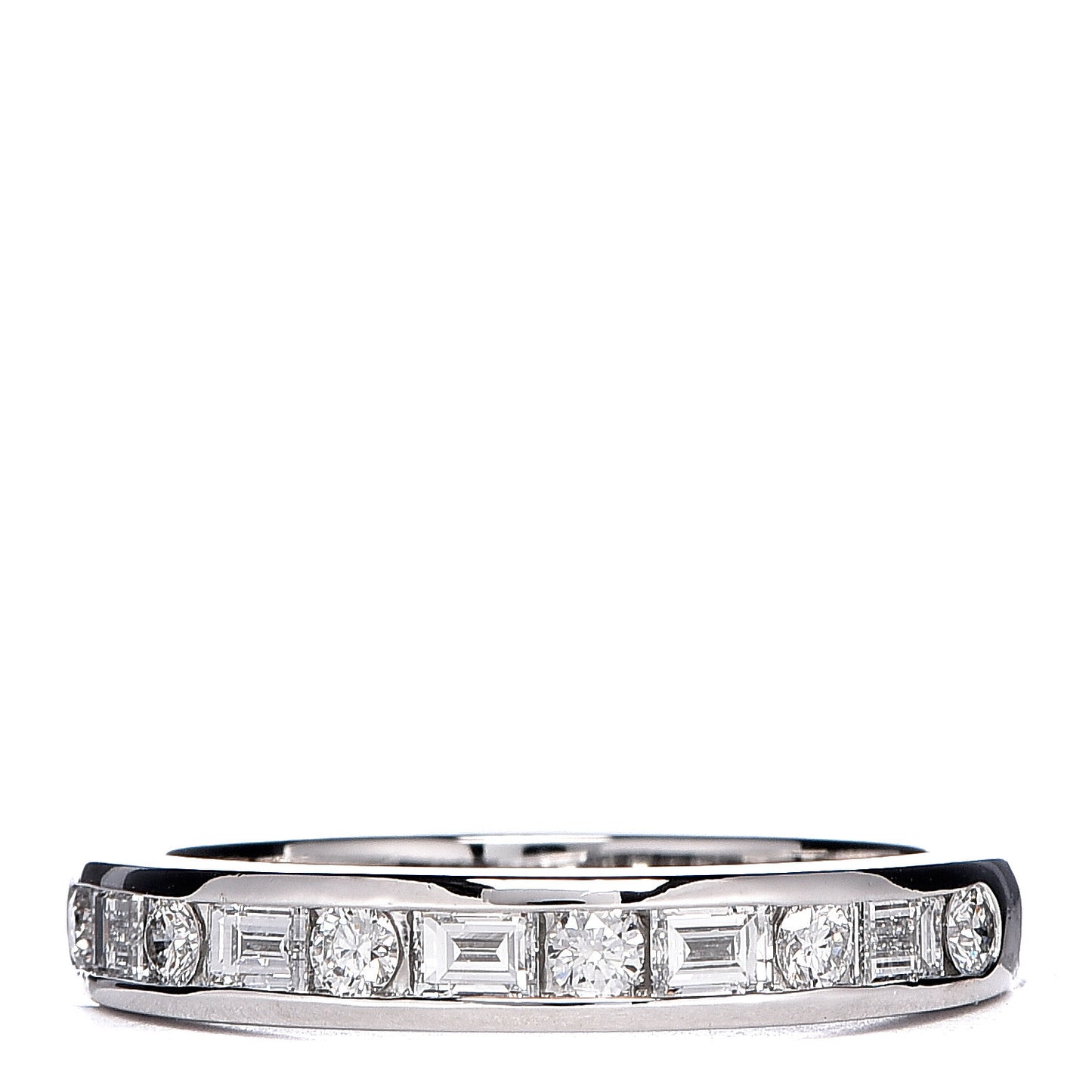 Platinum Diamond 3mm Channel-Set Band Ring 56 7.75