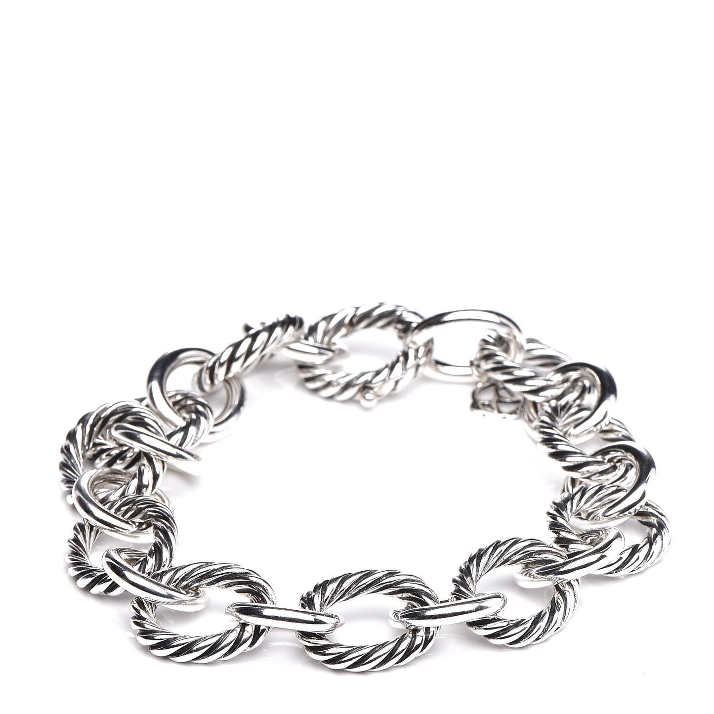 Sterling Silver 12mm Large Oval Link Bracelet