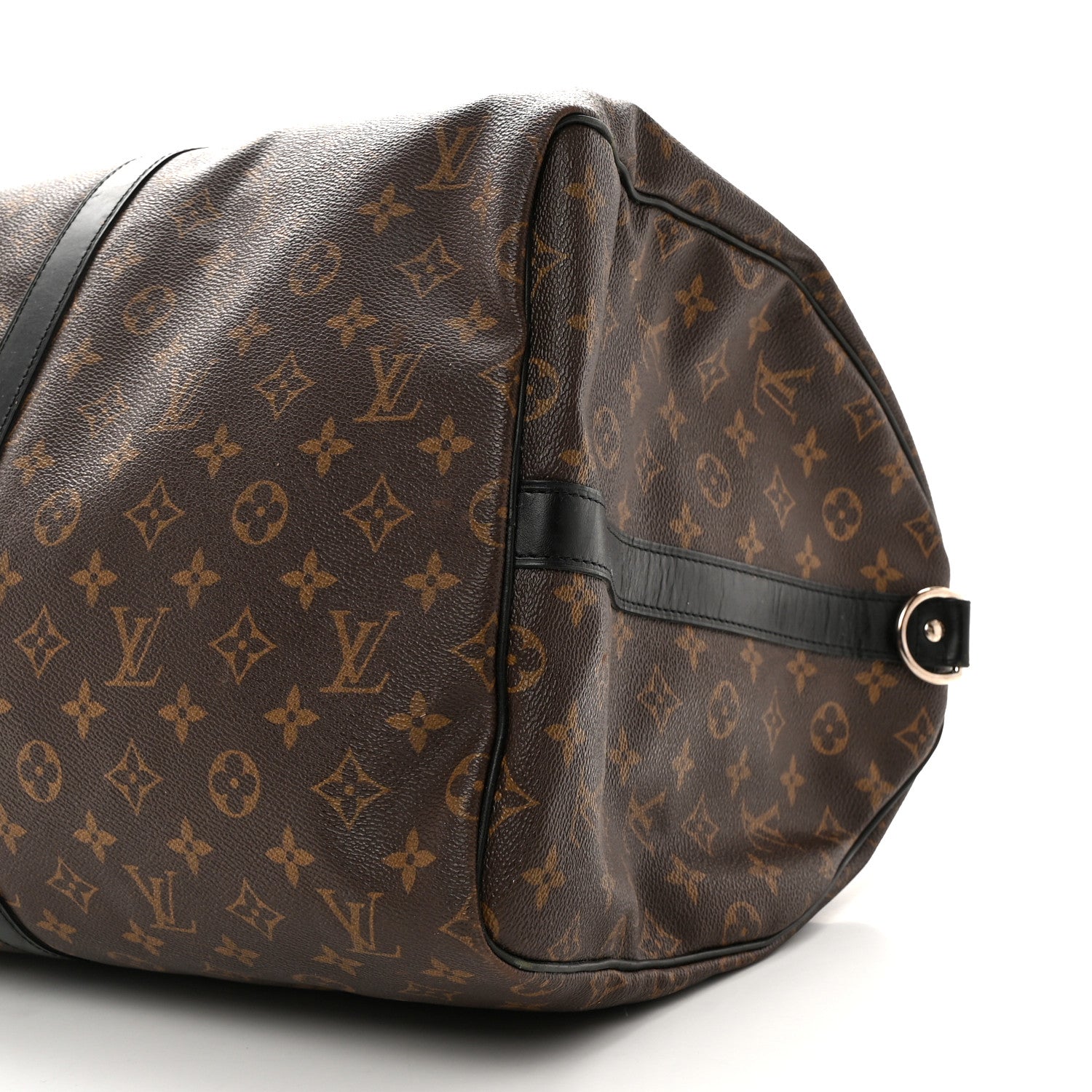 Louis Vuitton Monogram Macassar Keepall Bandouliere 55 9 of 12
