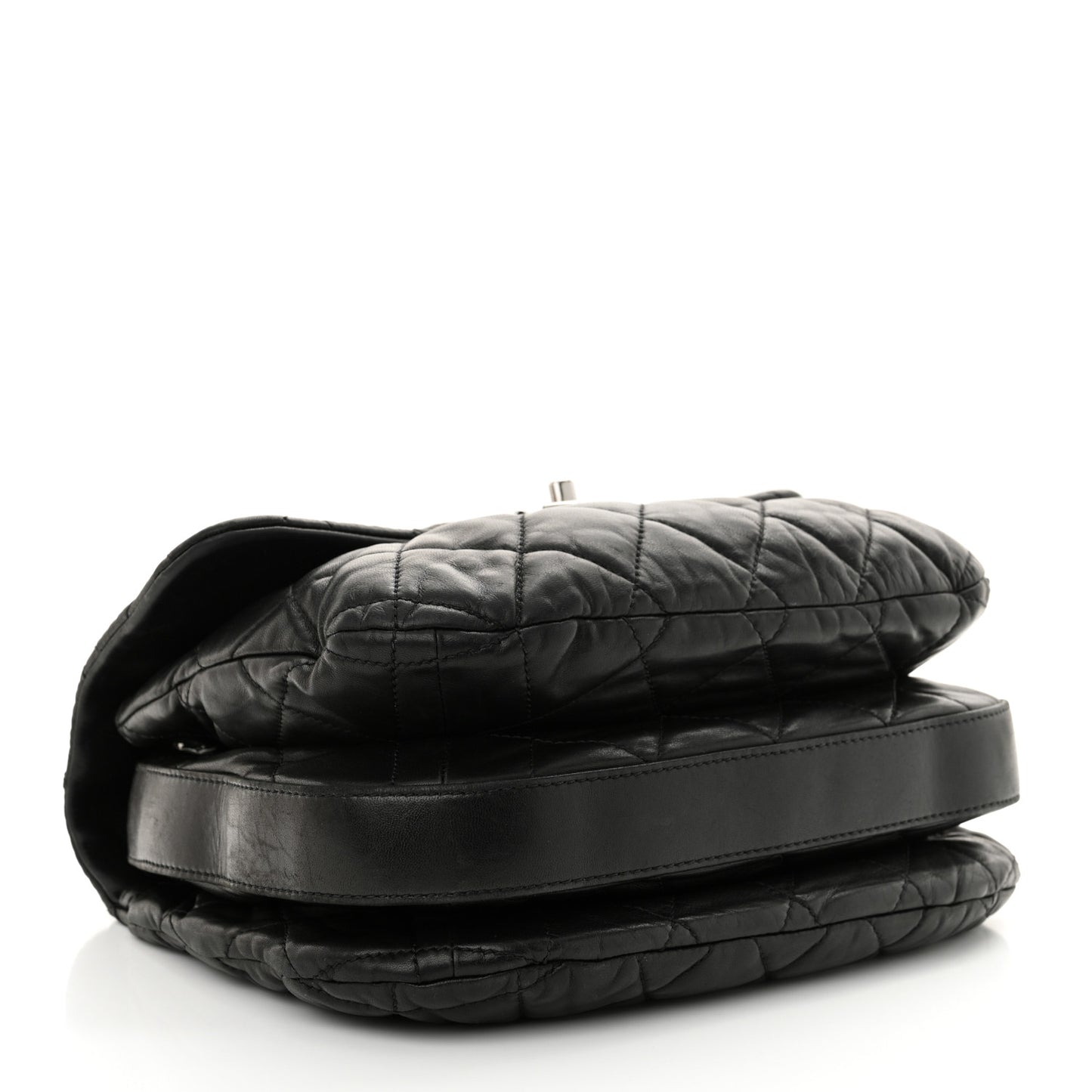 Lambskin Quilted Large Chanel 3 Flap Black