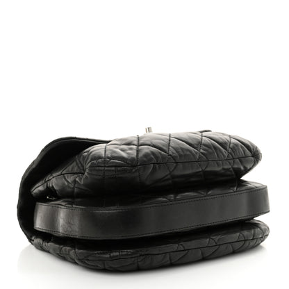 Chanel Lambskin Quilted Large Chanel 3 Flap Black 5 of 11