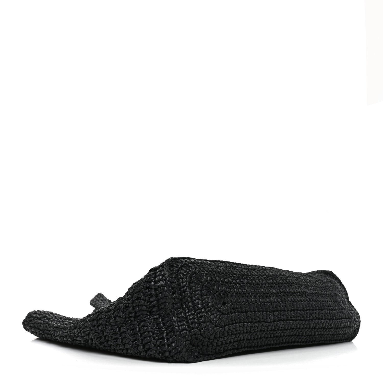 Saint Laurent Raffia Rive Gauche Tote Black 4 of 10