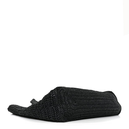 Saint Laurent Raffia Rive Gauche Tote Black 4 of 10