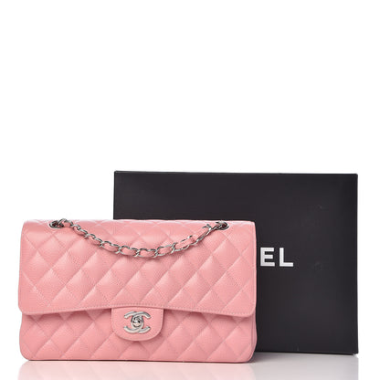 Chanel Caviar Quilted Medium Double Flap Pink 11 of 11