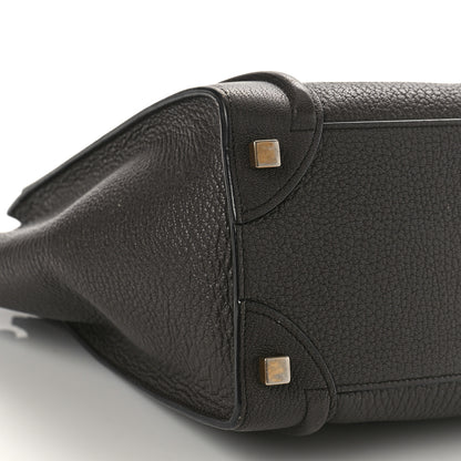 Celine Goatskin Micro Luggage Dark Taupe 8 of 11