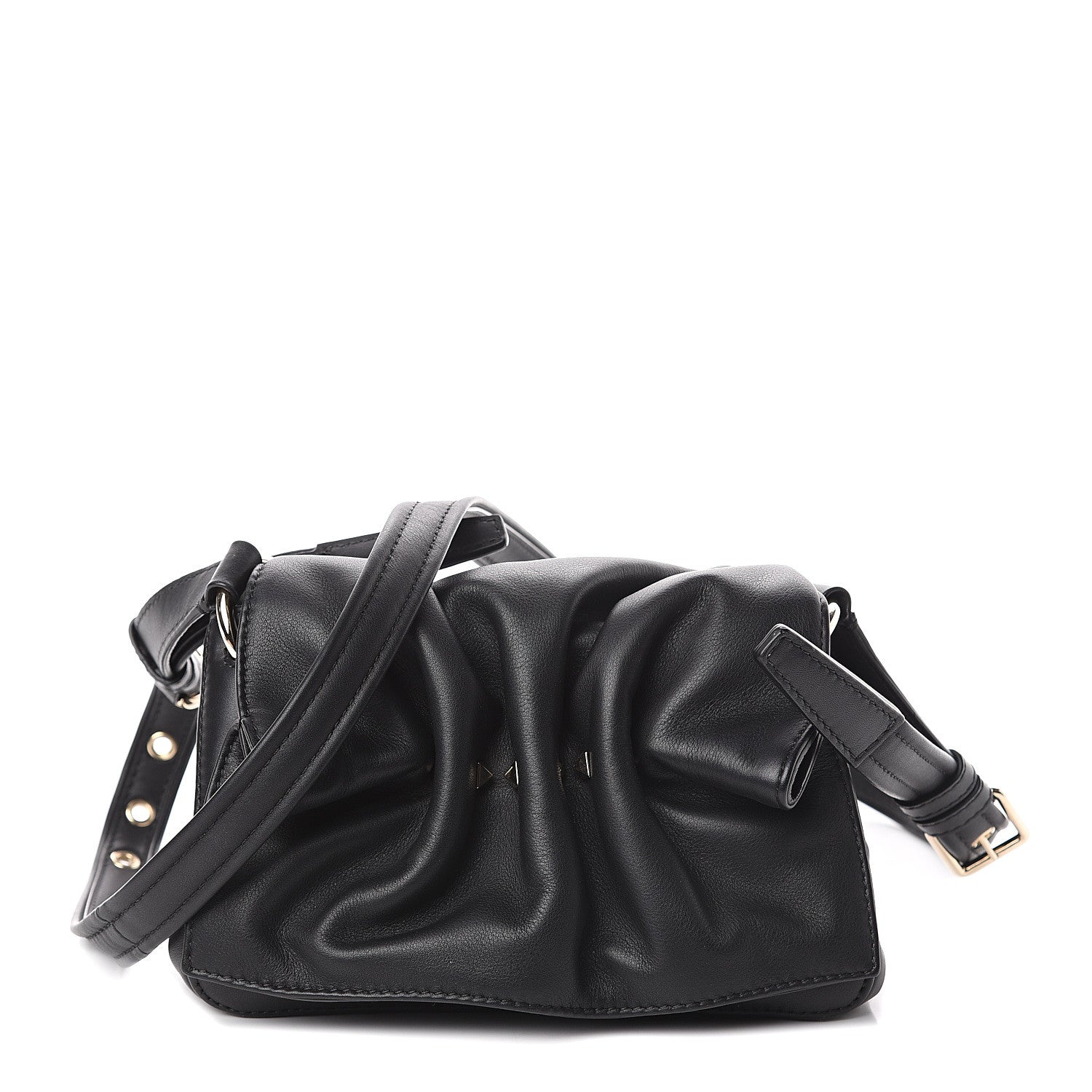 Valentino Garavani Smooth Calfskin Mini Bloomy Crossbody Bag Black 1 of 8