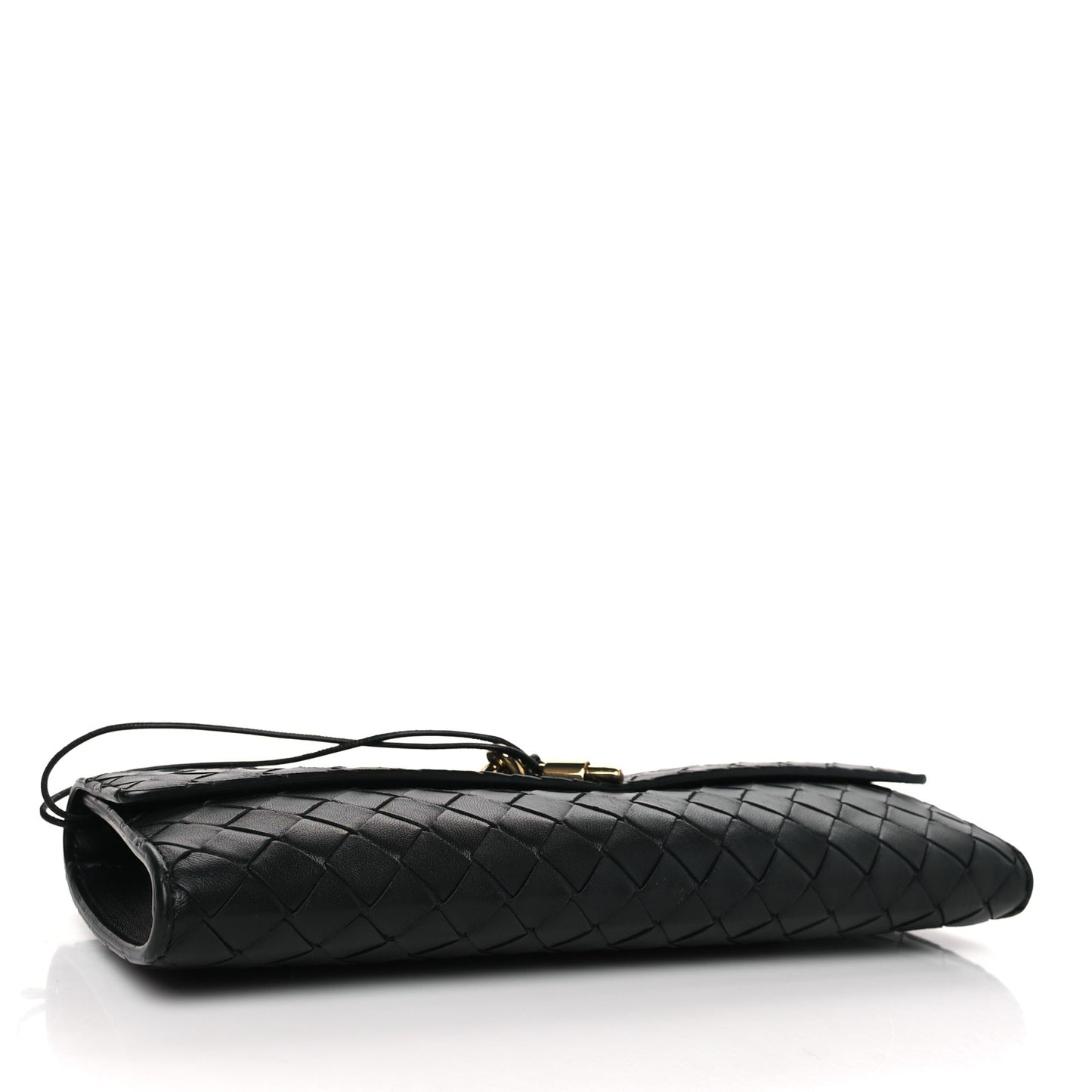 Nappa Intrecciato Long Andiamo Top Handle Clutch Fondant