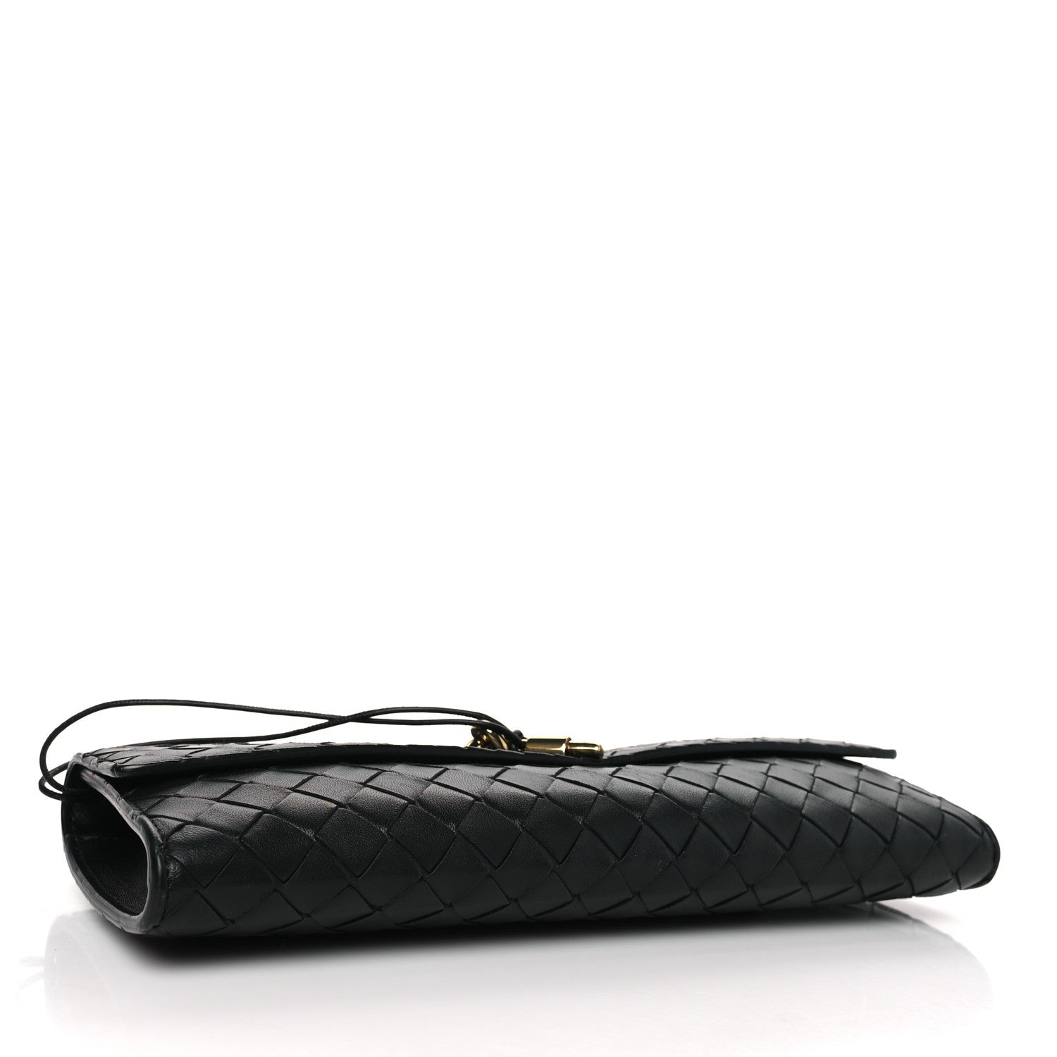 Bottega Veneta Nappa Intrecciato Long Andiamo Top Handle Clutch Fondant 4 of 9